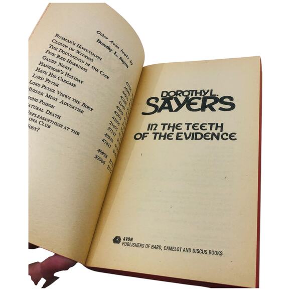 In The Teeth of Evidence by Dorothy L Sayers Avon 4627 Paperback Book - Picture 5 of 8